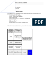 Building Application Forms: Checklist