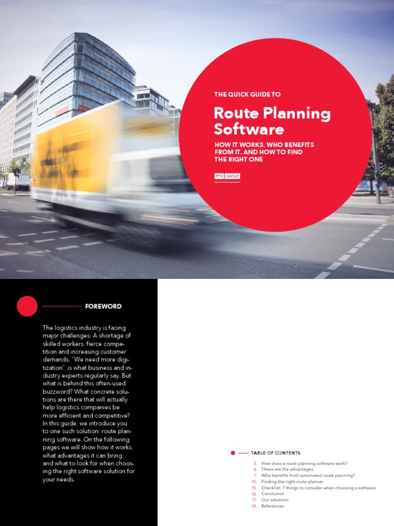 Route Planning Software: The Quick Guide To | PDF | Enterprise Resource ...