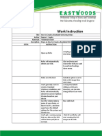 Work Instruction: Steps Instruction DO's DON'Ts