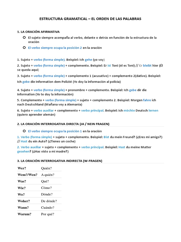 Estructuras Gramaticales en Oraciones | PDF | Asunto (gramática) | Verbo