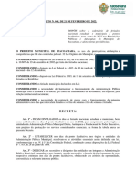 Decreto 2022 - 042 - de 21 de Fevereiro de 2022, Dispõe Sobre o Calendário de Feriados e Pontos Facultativos Da Administração Pública Municipal - Itacoatiara