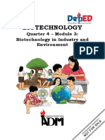 Module 3 Biotechnology q4 Biotechnology in Industry and Environment .Revised Pilot