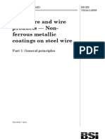 BS en 10244-1-2009 Steel Wire and Wire Products - Non-Ferrous Metallic Coatings On Steel Wire - Part 1 General Principles