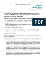 Development of An Ionic Liquid Based Microwave Assisted Method For The Extraction and Determination of Taxifolin in Different Parts of Larix Gmelinii