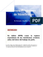 Ruptura Prematura de Membranas