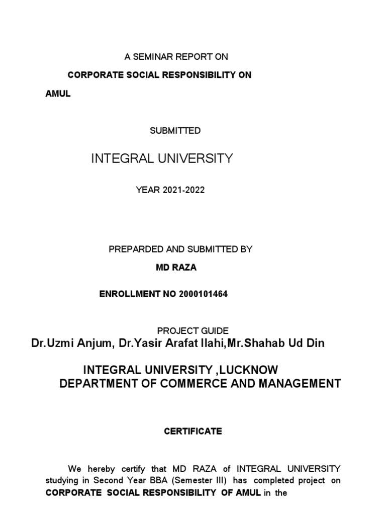 CSR Strategies for Amul's Impact | PDF | Corporate Social ...