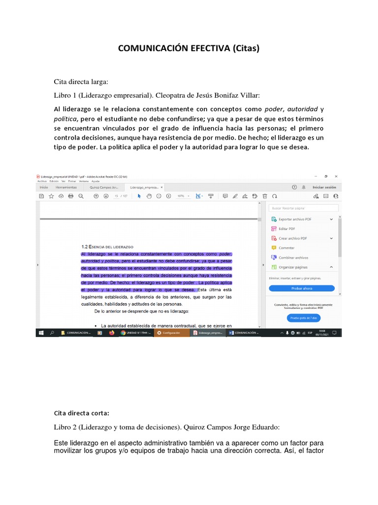 Citas - Comunicacion Efectiva | PDF | Crecimiento personal y profesional