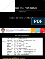 Advanced VLSI Architecture: Lecture 25: Data Level Parallelism