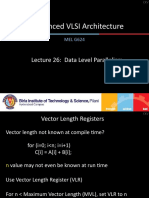 Advanced VLSI Architecture: Lecture 26: Data Level Parallelism