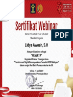 E-Sertifikat - Lidya Awoah, S.H