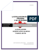 Ámbitos de La Evaluación