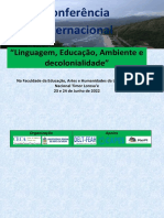 Programa Conferencia Internacional - Linguagem e Decolonialidade 2022