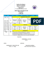 F2F Class Schedule