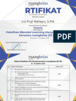 Sertifikat Pelatihan - Evi Puji Rahayu, S.pd.