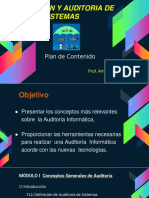 Plan de Contenido - Evaluación y Auditoria de Sistemas