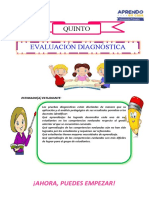 Evaluación diagnóstica de quinto grado de primaria