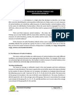 Measures of Central Tendency and Dispersion/Variability: Range, Variance and Standard Deviation