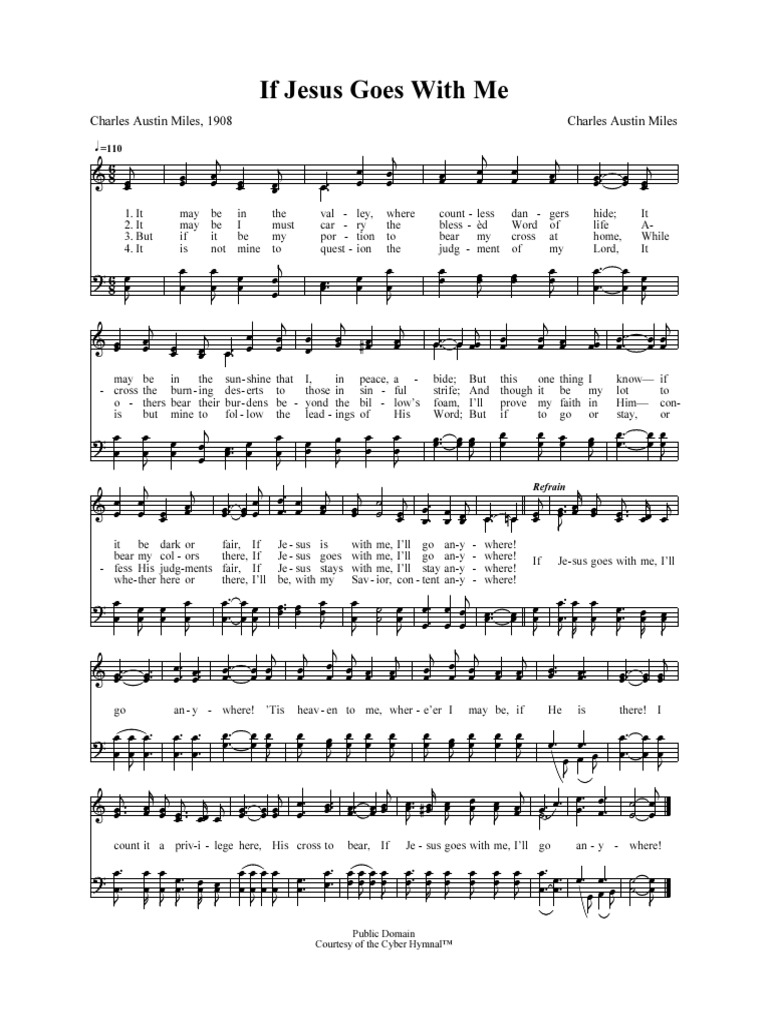 If Jesus Goes With Me PDF