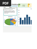 Daily Sales Dashboard in Excel