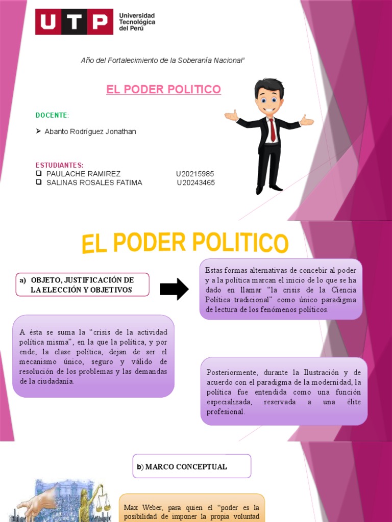 Conceptos Clave del Poder Político | PDF | Separación de poderes ...