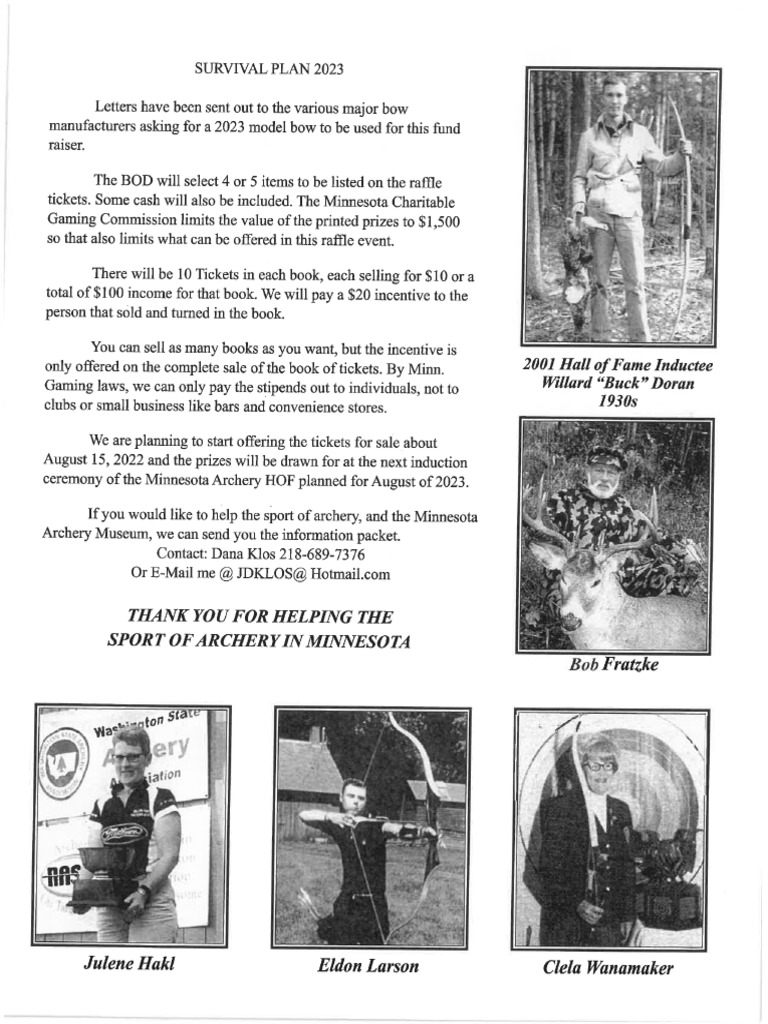 Minnesota Archery Hall of Fame PDF