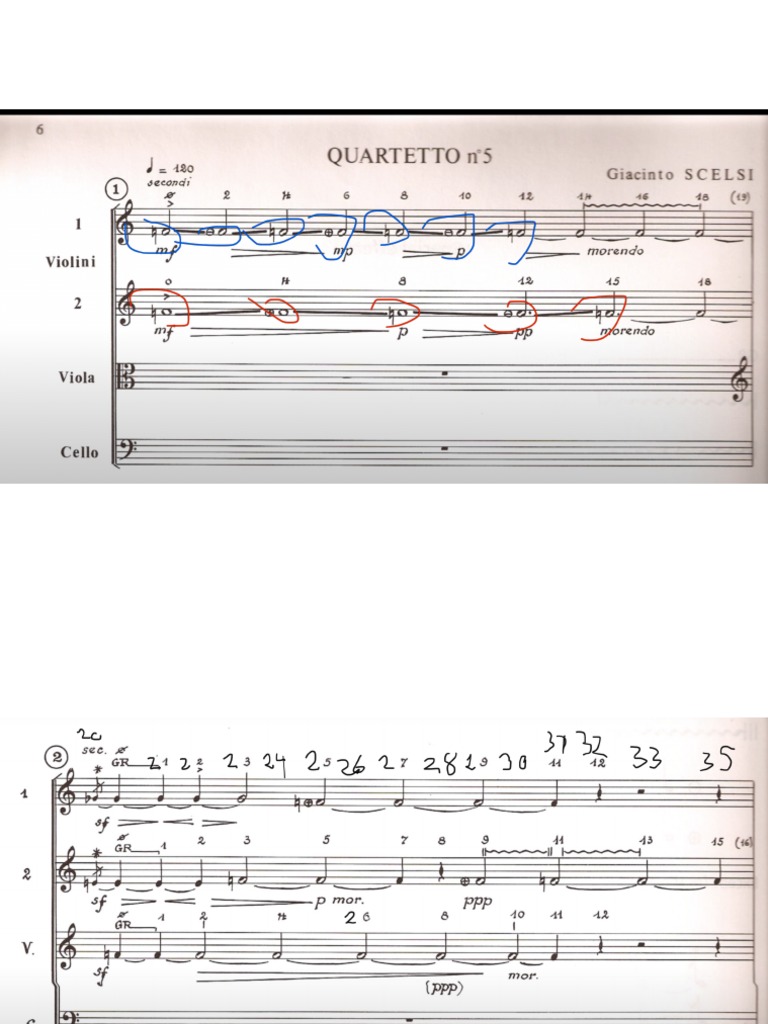 Scelsi String Quartet No. 5 Score PDF
