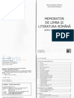 Memorator Romana Clasa 9-12 - Mihaela Daniela Cirstea