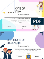 Certificates For Kindergarten