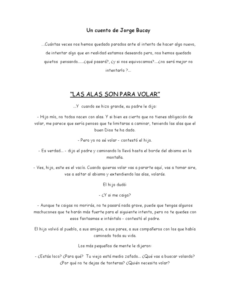 Las Alas Son Para Volar J Bucay Pdf