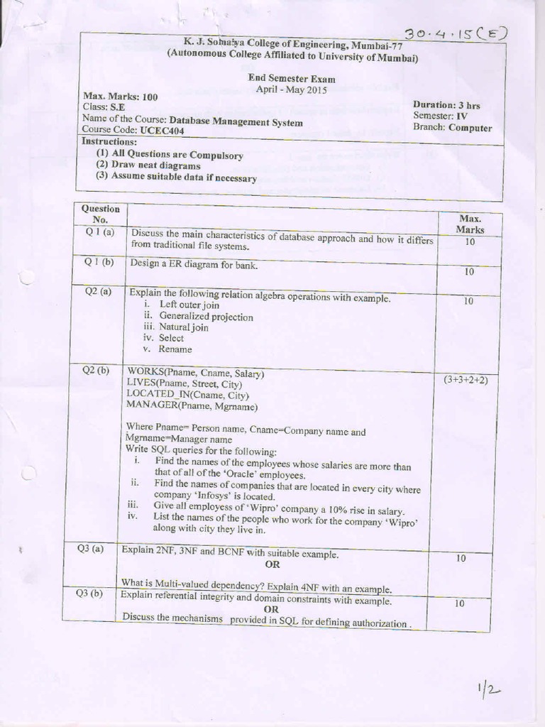 Database Management System | PDF