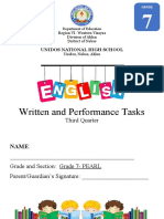 Third Quarter Written and Performance Tasks Module 1
