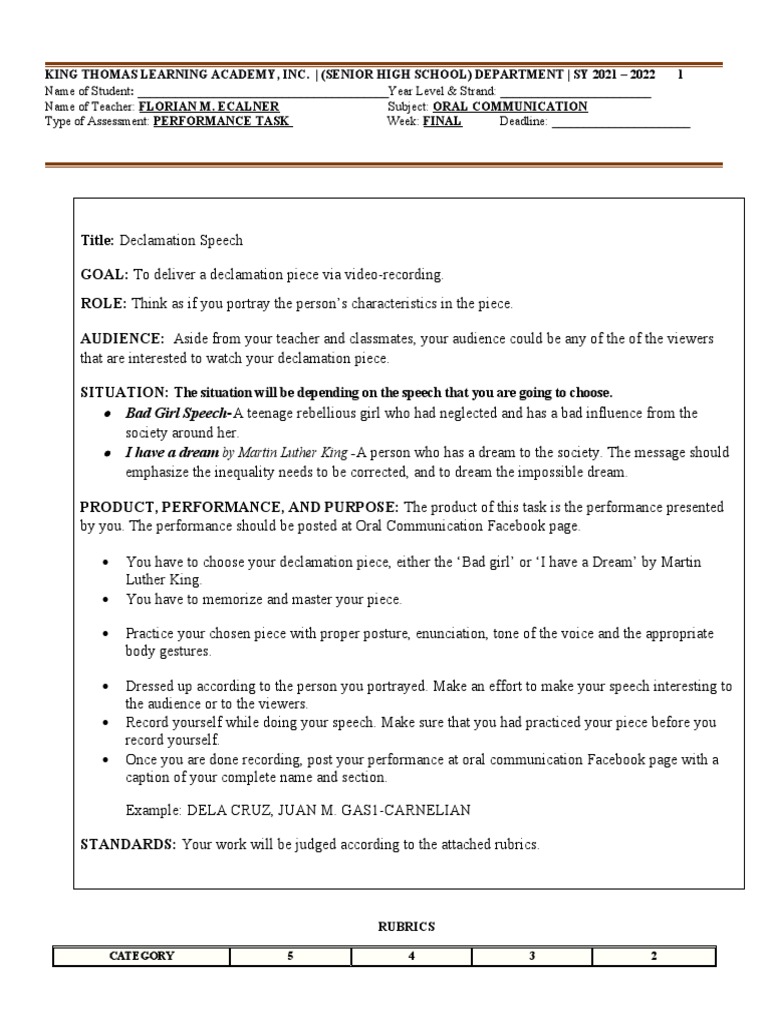 Oral Communication Final PT PDF Body Language Gesture