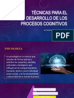 Técnicas para El Desarrollo de Los Procesos Cognitivos