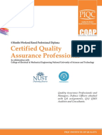 Certified Quality Assurance Professional: 4 Months Weekend Based Professional Diploma