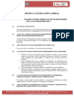 REGISTRO DE ORGANIZACIONES SINDICALES DE TRABAJADORES PRIVADOS