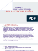 3.TEMATICA PENTRU CONCURS-Limba Română