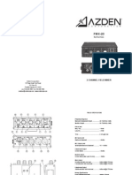 Azden Corporation: 147 New Hyde Park Road P.O. Box 10 Franklin Square, NY 11010 Vox 516.328.7500 - Fax 516.328.7506