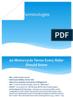 40 Motorcycle Terms