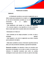 Planificación normativa vs estratégica