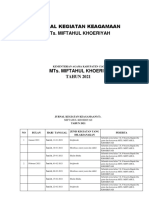 Jadwal Kegiatan Keagamaan - Mediaeducations