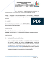 P-CC-02 PROCEDIMIENTO PARA RENOVACION DE CERTIFICADOS VS 5