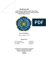 Makalah General Considerations Condition and Prevalence Profit Centers, Advantages and Difficulties