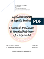 Trabajo Investigativo de Legislación Comparada Con República Dominicana (Grupo I)