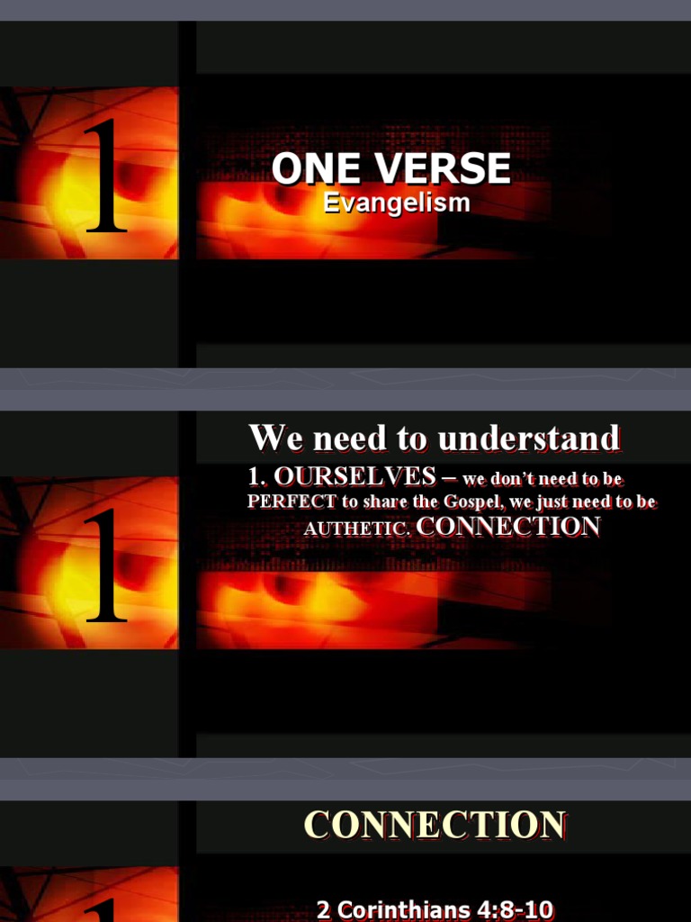 One Verse Evangelism Guide | PDF | Eternal Life (Christianity) | Jesus