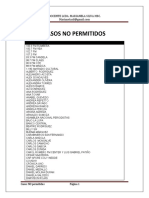 Casos NO permitidos FM y medios