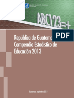 Estadísticas educativas Guatemala 2013