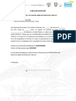 Anexo 1. Formato Carta de Intención Libre de Humo