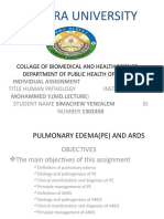 Samara University: Collage of Biomedical and Health Science Department of Public Health Officer