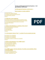 100 TOP Construction Planning and Management Interview Questions - Civil Engineering Objective Type Questions and Answers