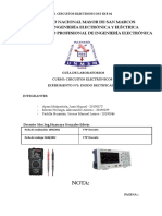 Lab. Circuitos Electrónicos I Exp. 01 - Guía sobre el uso y funcionamiento de diodos